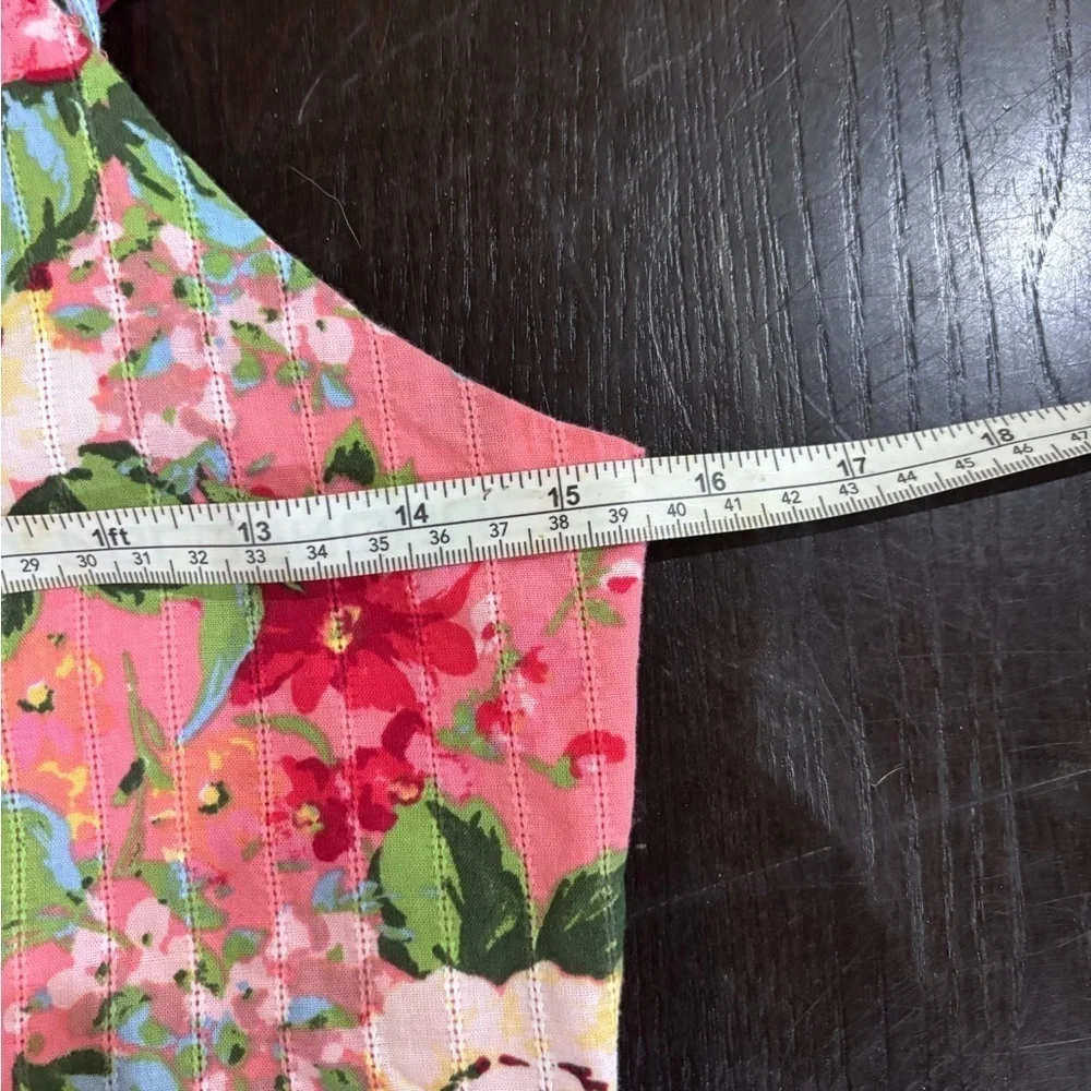 Zunie Girl Sleeveless Pink Floral Dress Size XL 14/16